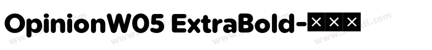 OpinionW05 ExtraBold字体转换 OpinionW05 ExtraBold字体转换